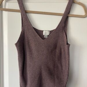 a new day Women's Ribbed Knit Tank Top - Mauve